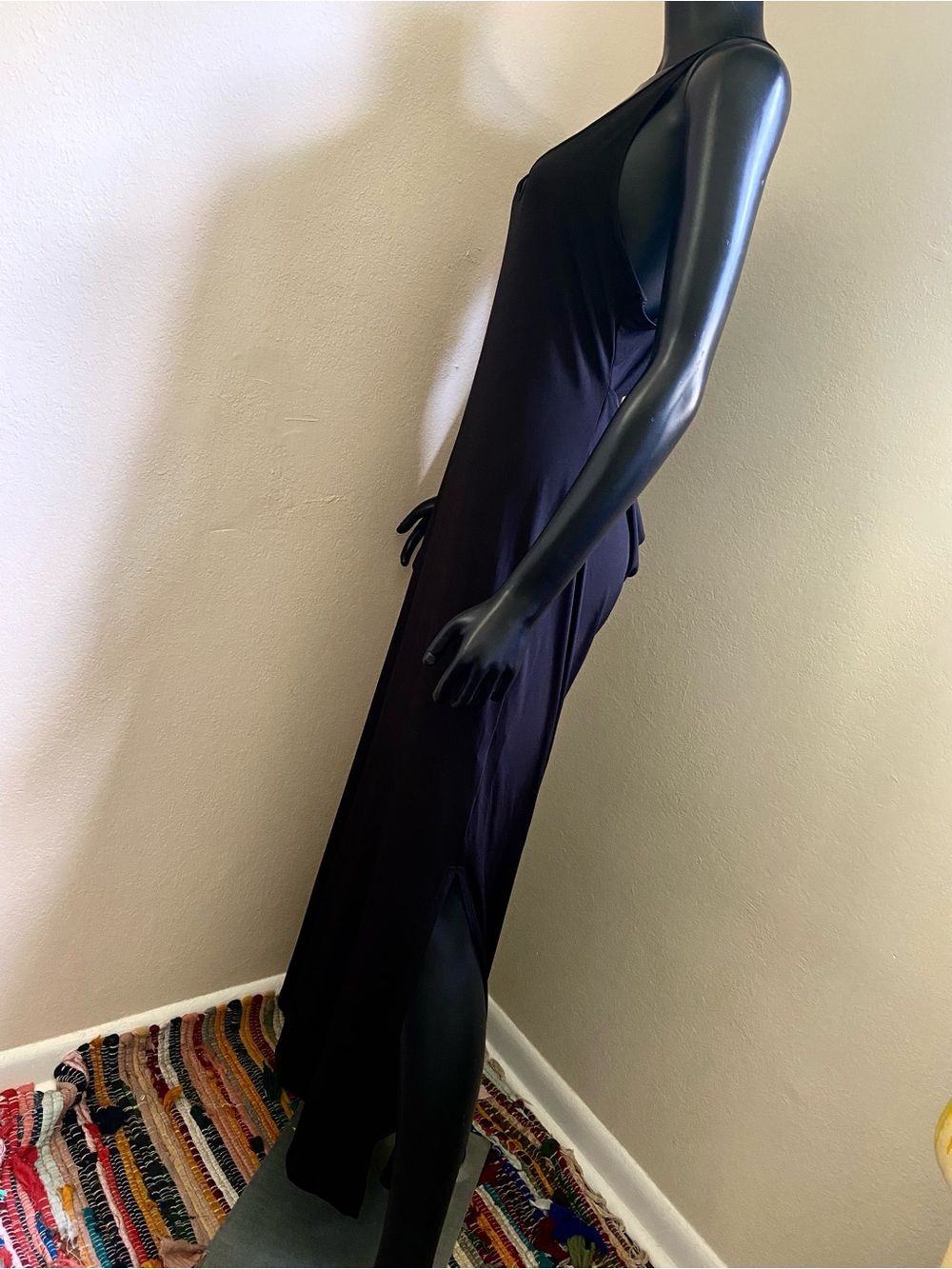 VENUS Black Racerback Maxi Dress - Picture 4 of 12
